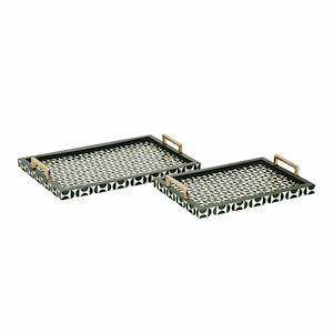 Futrelle - Tray (Set of 2) In Traditional Style-2.5 Inches Tall and 18 Inches Wide