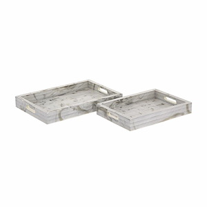Eaton - Tray (Set of 2) In Traditional Style-2.25 Inches Tall and 18 Inches Wide