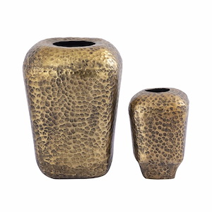 Organic - Vase (Set of 2) In Modern and Contemporary Style-9.25 Inches Tall and 6.25 Inches Wide