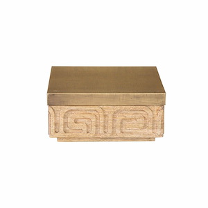 Maze - Small Box In Coastal Style-4 Inches Tall and 9 Inches Wide