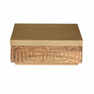 Maze - Large Box In Coastal Style-4.5 Inches Tall and 12 Inches Wide