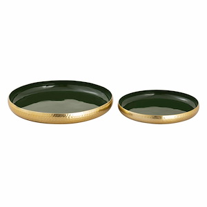 Nelson - Tray (Set of 2) In Traditional Style-2.5 Inches Tall and 16.5 Inches Wide