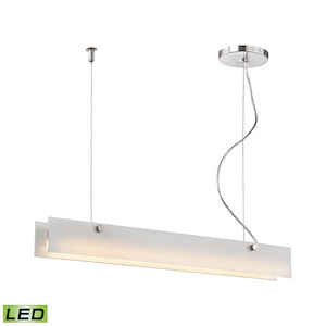 Iris - 10W 1 LED Linear Chandelier In Modern Style-3 Inches Tall and 2 Inches Wide