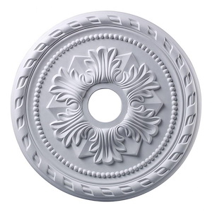 Corinthian - Medallion in Traditional Style with Victorian and Vintage Charm inspirations - 1.5 Inches tall and 21.5 inches wide - 211852