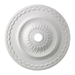 Brookdale - Medallion in Traditional Style with Victorian and Vintage Charm inspirations - 2 Inches tall and 30 inches wide