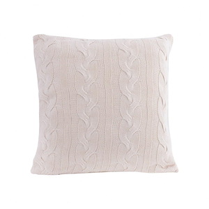 Cable Knit - 20 Inch Cotton Cushion/Pillow