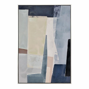 Angle - Abstract Framed Wall Art In Transitional Style-36.5 Inches Tall and 24.75 Inches Wide