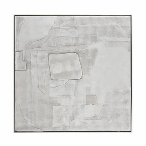 Whiten II - Abstract Wall Art In Modern and Contemporary Style-40.5 Inches Tall and 40.5 Inches Wide