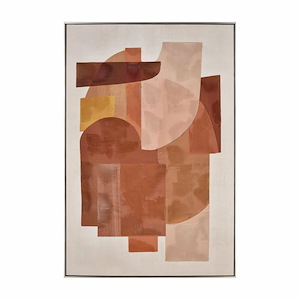 Ochre - Abstract Wall Art In Contemporary Style-48.25 Inches Tall and 32.5 Inches Wide