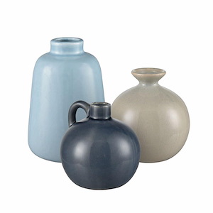 Andra - Vase (Set of 3) In Modern Style-7.25 Inches Tall and 5 Inches Wide