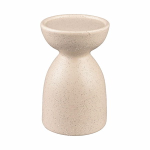 Corre - Small Candleholder In Modern Style-6.75 Inches Tall and 4.25 Inches Wide