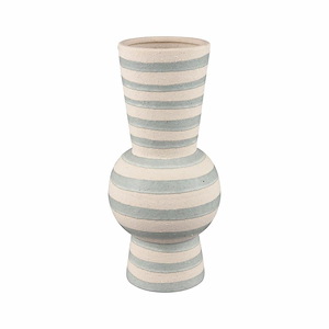 Lena - Large Vase In Modern Style-15 Inches Tall and 6.75 Inches Wide