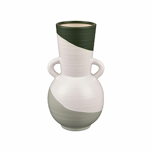 Joffe - Medium Vase In Mid-Century Modern Style-12 Inches Tall and 6.25 Inches Wide
