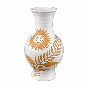 Annie - Large Vase In Traditional Style-13 Inches Tall and 7.5 Inches Wide