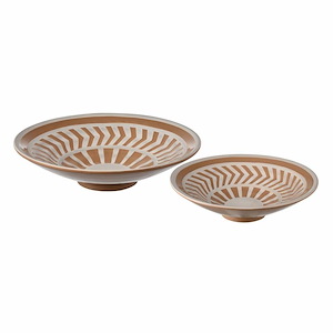 Aidy - Bowl (Set of 2)-3.75 Inches Tall and 14.5 Inches Wide