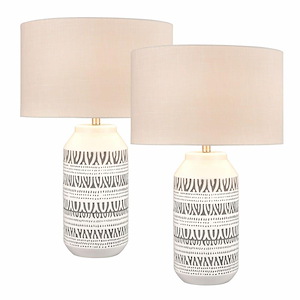 Calabar - 1 Light Table Lamp (Set of 2) In Transitional Style-29 Inches Tall and 16 Inches Wide