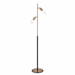 Kelston - 2 Light Floor Lamp In Modern and Contemporary Style-62 Inches Tall and 11 Inches Wide