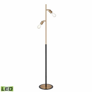 Kelston - 18W 2 LED Floor Lamp In Modern Style-62 Inches Tall and 11 Inches Wide