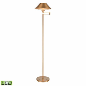Arcadia - 9W 1 LED Floor Lamp In Traditional Style-63 Inches Tall and 24 Inches Wide - 1303979