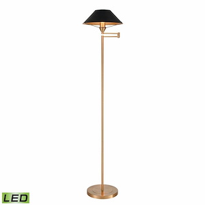 Arcadia - 9W 1 LED Floor Lamp In Traditional Style-63 Inches Tall and 24 Inches Wide - 1304302