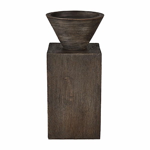 Disa - Large Candleholder In Modern Style-8.25 Inches Tall and 4 Inches Wide