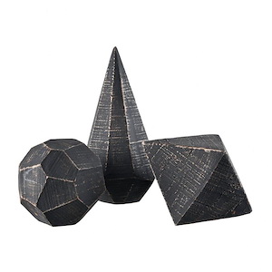 Copa - 7.48 Inch Faceted Object (Set of 3) - 1067331