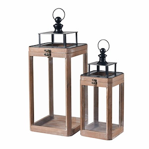 Dowd - Lantern (Set of 2) In Modern Style-23.75 Inches Tall and 9.5 Inches Wide