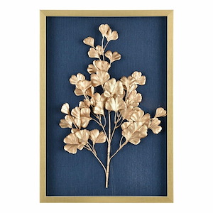 Leaf Shadow II - Framed Wall Art In Traditional Style-25.5 Inches Tall and 17.75 Inches Wide