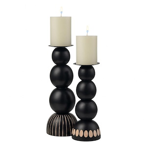 Dana - Candleholder (Set of 2)-13 Inches Tall and 4.75 Inches Wide