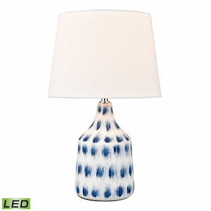 Colmar - 9W 1 LED Table Lamp In Mid-Century Modern Style-18 Inches Tall and 11 Inches Wide