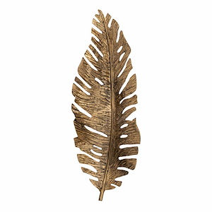 Sago Leaf - Dimensional Wall Decor In Traditional Style-23.25 Inches Tall and 9 Inches Wide