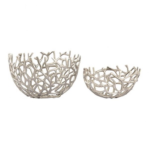 Coral - 14 Inch Nesting Bowl (Set of 2) - 1067254