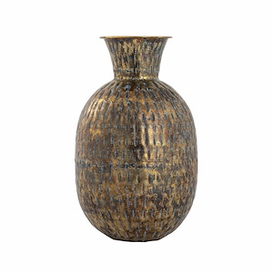Fowler - Round Vase In Mid-Century Modern Style-15.75 Inches Tall and 9.5 Inches Wide