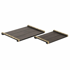 Brookwood - Tray (Set of 2) In Transitional Style-1 Inches Tall and 20 Inches Wide