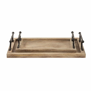 Ellwood - Tray (Set of 2) In Transitional Style-3.5 Inches Tall and 18.75 Inches Wide