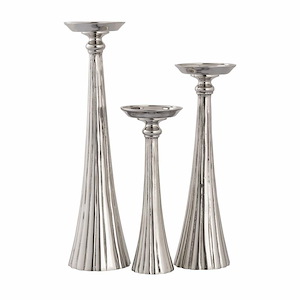 Bion - Candleholder (Set of 3) In Transitional Style-15 Inches Tall and 4.5 Inches Wide