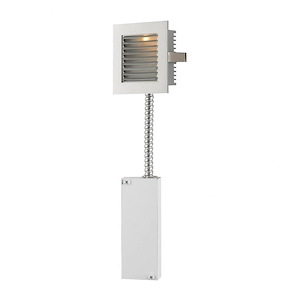 One Light Wall Recessed Step Light with Transformer And Louvered Trim