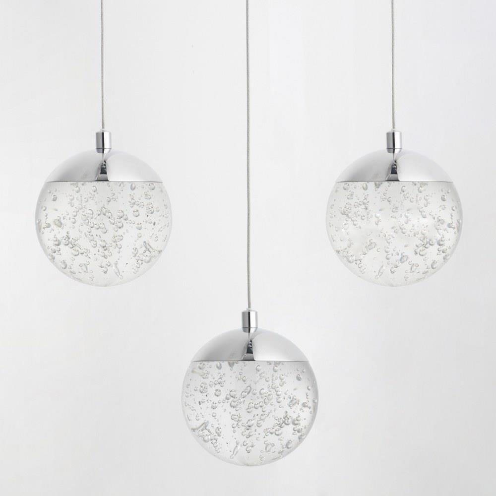 ET2 Lighting E24263-91PC Orb II-15W LED Pendant in Traditional  style-11.5 Inches wide by inches high