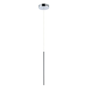 Flute-1W 1 LED Pendant-1 Inches wide by 23.75 inches high