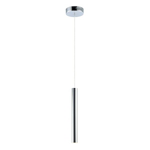 Flute-7W 1 LED Pendant-2.5 Inches wide by 23.75 inches high - 657931