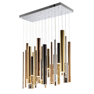 Flute-35 LED Pendant-11.75 Inches wide by 23.75 inches high