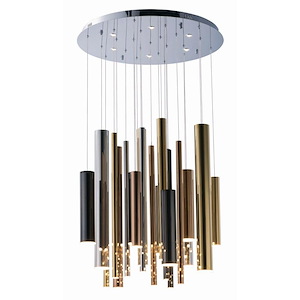 Flute-2668W 29 LED Pendant-25.5 Inches wide by 23.75 inches high