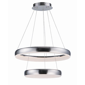 Innertube-96W 2 LED 2-Tier Pendant-23.5 Inches wide by 2.5 inches high