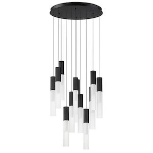 Reeds - 60W 12 LED Pendant-17 Inches Tall and 20.75 Inches Wide