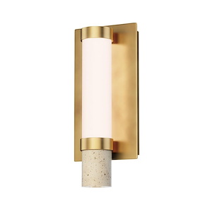 Travertine - 9W 2 LED Wall Sconce-12.75 Inches Tall and 5.5 Inches Wide