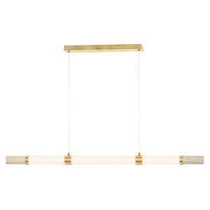 Travertine - 27W 3 LED Linear Pendant-3 Inches Tall and 2.5 Inches Wide
