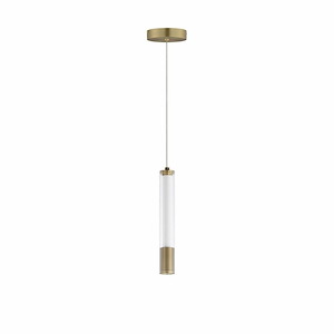 Cortex - 7.5W 1 LED Pendant-11 Inches Tall and 1.5 Inches Wide