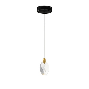 Pebble - 2W 1 LED Mini Pendant-4.75 Inches Tall and 1.5 Inches Wide