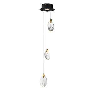 Pebble - 39W 4 LED Pendant-4.75 Inches Tall and 8 Inches Wide