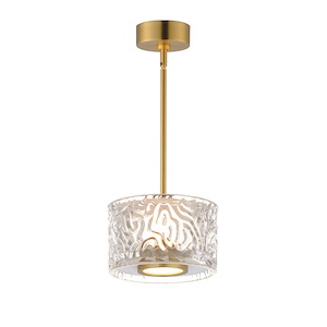 Elysian - 12W 1 LED Mini Pendant-3.5 Inches Tall and 5.5 Inches Wide - 1342729
